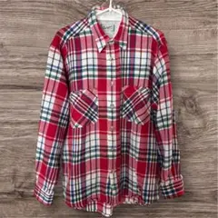 Unique チェック柄ネルシャツ M