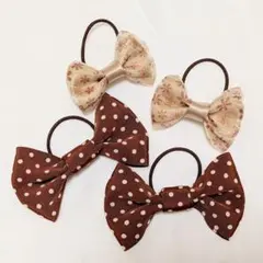 リボンヘアゴム4個セット♪❅*