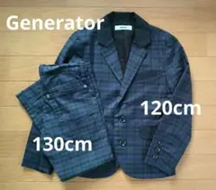 美品★Generator★チェック柄★フォーマルスーツ★卒園式★入学式★120