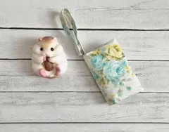 ハンドメイド　バラ柄　花柄　二つ折りティッシュカバー　ティッシュケース