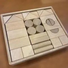木箱入りハンドメイド積み木セット - メルカリ