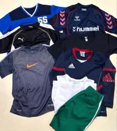 アディダスナイキプーマヒュンメルドライTシャツ半袖長袖インナーパンツ8枚130のサムネイル