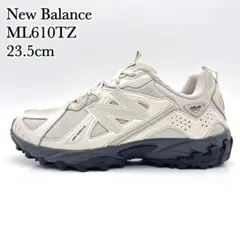 【美品】ニューバランス ML610TZ ライトグレー ブラック エナメル
