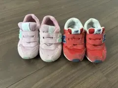 New Balance 313 ベビーシューズ ピンク レッド