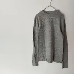 長袖 Ｔシャツ　ロンＴ　グレー日本製 ザ・シンゾーン