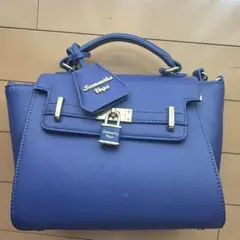 Samantha Vega ネイビー ハンドバッグ
