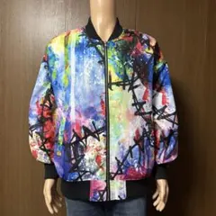 せ*い様 DIESEL カラフル風景柄ブルゾン Lサイズ - メルカリ