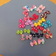 ハンドメイド　リボンセット 多色 小型 装飾用　30個　⑮
