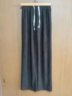 コーデュロイ ストレートパンツ 黒
