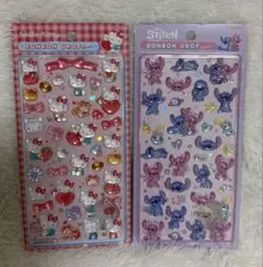 【正規品】ハローキティ、スティッチBONBON DROPシール