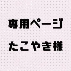 専用ページ たこやき様