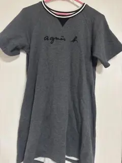 agnes b. ENFANT ロゴ 半袖 Tシャツ グレー 12ansのサムネイル