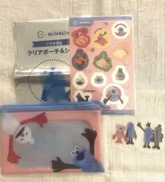 スンスン スシローコラボ ポーチ(シール付き)+アクリルピック