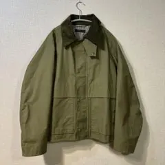 ブルゾン　オリーブ色 コーデュロイ襟　ジャケット　レディースM相当