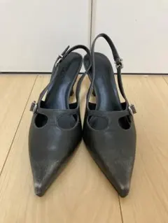 CHARLES & KEITH パンプス ダメージ加工 ヒール7cm 35 美品