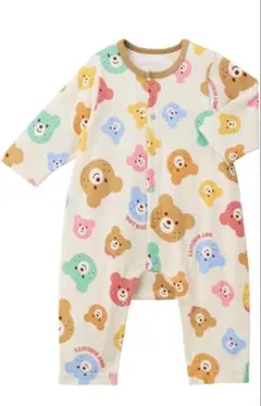 MIKIHOUSE HOT BISCUITS 現行品 総柄カバーオール 80cm