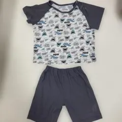 半袖 キッズ パジャマ グレー サメ柄 110cm