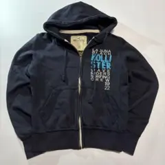 E7 00s Hollister Logo Zip Hoodie