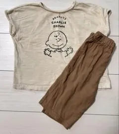 PEANUTS チャーリーブラウン パジャマ セットアップ　95のサムネイル