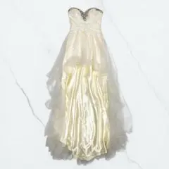 IRMA イルマ ショートインロングドレス イエロー sugar