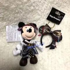 新品タグ付き★ミニー ぬいぐるみバッジ　カチューシャ キーチェーン　パイレーツ