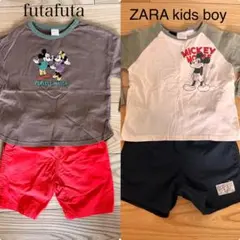 ZARA kids Disney 七分Tシャツとショートパンツ セット 2-3歳
