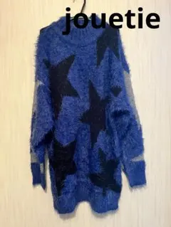 jouetie 星柄 長袖ニットセーター