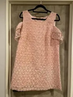 Loft ピンク総レースワンピース　大きいサイズ　v