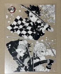 鬼滅の刃 pvc透明マット 宇髄天元＆竈門炭治郎＆不死川玄弥