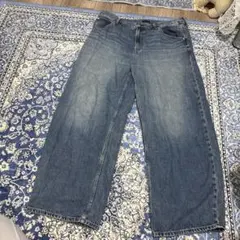 UNIQLOバギーカーブジーンズ男女兼用34号カラー67