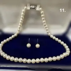 TOKKU PEARL パールネックレス イヤリングセット SILVER - メルカリ