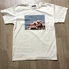 【美品】INGNI 花柄プリント Tシャツ ホワイト　Mのサムネイル