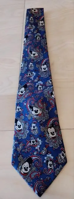 値下げしました　GW後削除予定　ミッキーマウス ペイズリー柄 ネクタイ