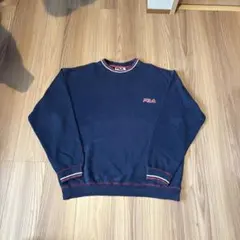 FILA フィラ スウェット トレーナー ネイビー Lサイズ ヴィンテージ風