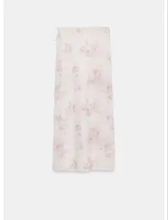 ZARAフラワーチュールミディスカート　完売品　美品　Lサイズ