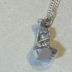 m*a様 ヴィンテージ デンマーク製　人魚　マーメイド　ネックレス　シルバー92