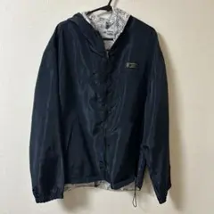 ネイビー フード付き ナイロンジャケット