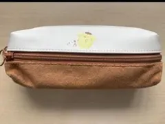 【品薄】サンリオ ポムポムプリン 2ルームペンケース ポーチ メタルチャーム付き