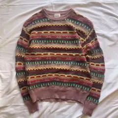 神配色 00s y2k 3D ニット vintage archive usa製