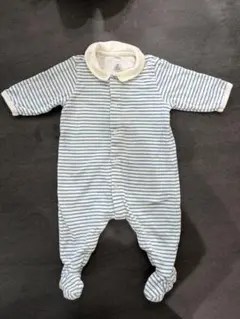 PETIT BATEAU ストライプロンパース 3m 60cm
