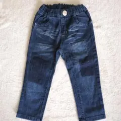 ダークブルー デニムパンツ　90cm