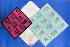 LANVIN LADUREE タオルハンカチ 3枚セット