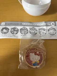 サンリオキャクター　ハローキティ キラキラ透明メタルチャーム