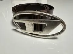 DIESEL ブラウンレザーベルト サイズ85/34