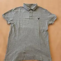 American Eagle ポロシャツ 半袖 グレー M