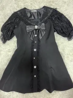 NOEMIE ノエミー キラキラビジューセーラーセットアップ 黒