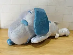 PEANUTS SNOOPY スヌーピーぬいぐるみ 寝そべり　ブルー
