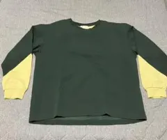 THE SHOP TK トレーナー Lサイズ ダークグリーン/イエローのサムネイル