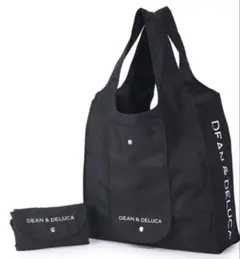 DEAN&DELUCA ショッピングバッグ ブラック エコバッグ 折りたたみのサムネイル