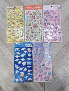 サンリオぷくっとシール5点セットまとめ売り新品未開封